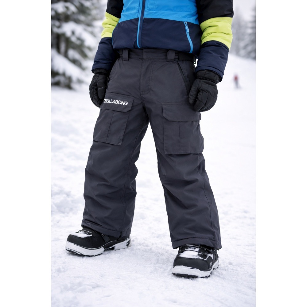 Billabong Kids‎ Snow Ski Pants Boys Girls Dark Gray Sz L 12 Snowboarding